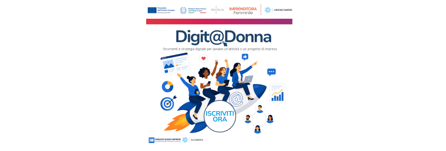 Digit@Donna percorso formativo gratuito dedicato alle donne