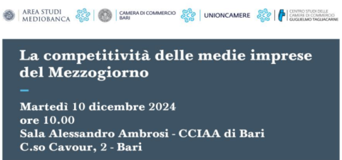 Medie imprese del Mezzogiorno 10 dicembre 