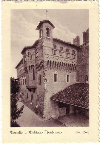 Il Castello di Gabiano in una foto d'epoca