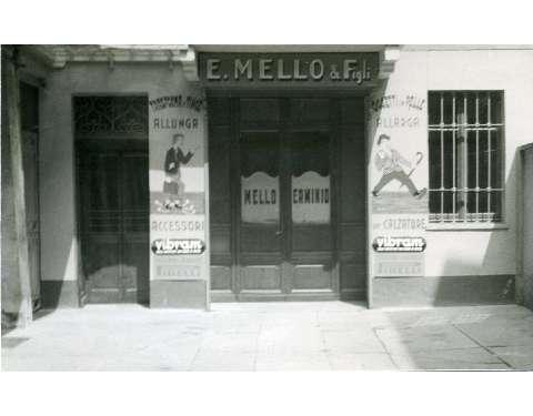 Foto dell’ingresso del negozio anni ‘40