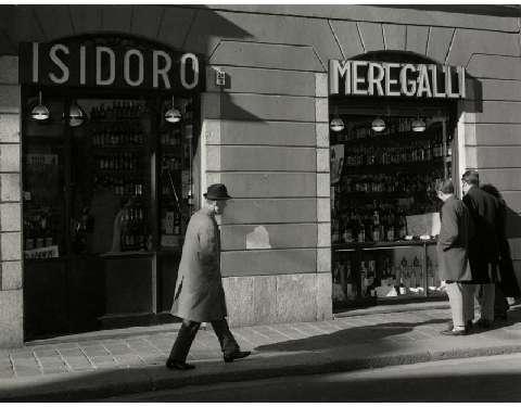 Il negozio di Monza aperto dal 1955 (foto degli anni '60)