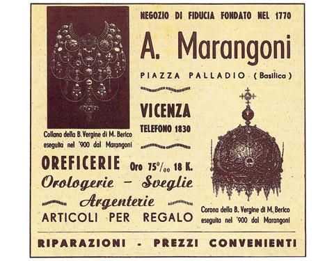 Pubblicità della ditta Marangoni (1950)