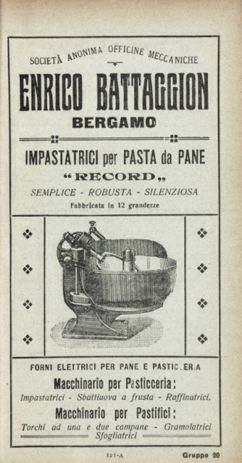 Volantino pubblicitario emesso in occasione della Fiera campionaria di Milano, 1921