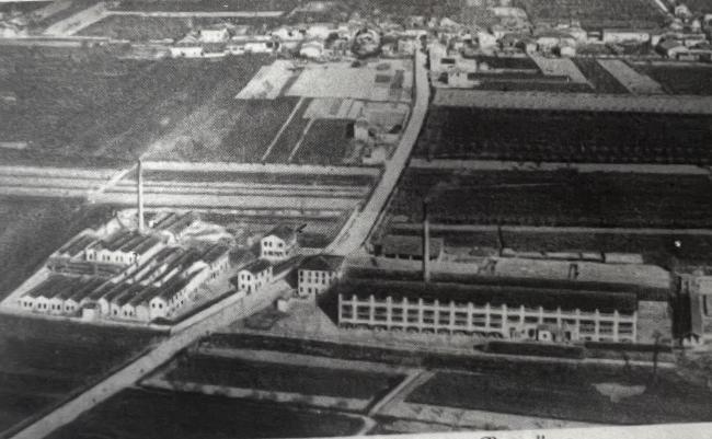 Veduta aerea dello stabilimento, primi anni del Novecento