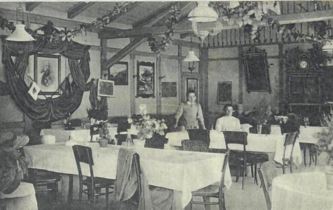 La sala ristorante, 1910
