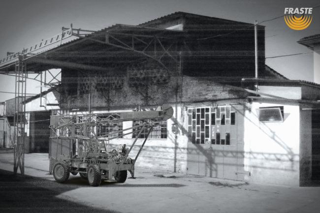 Esterno della sede storica di Maccacari, 1964 