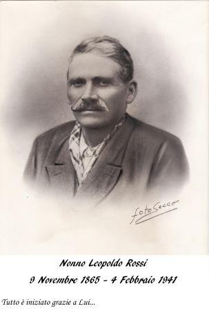 Ritratto del fondatore Leopoldo Rossi, inizi Novecento