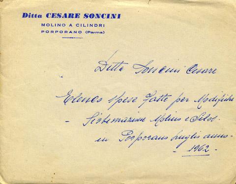 Documento d'archivio su carta intestata (1962)