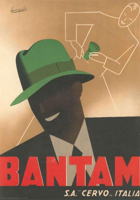 Locandina pubblicitaria Bantam, anni Trenta