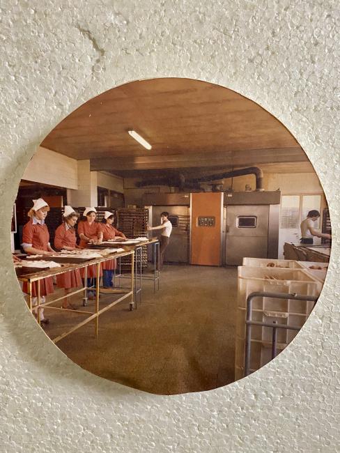 Il laboratorio della pasticceria, anni Ottanta