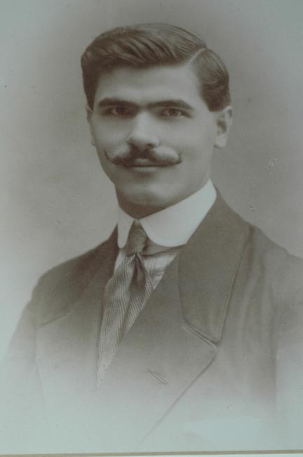 Angelo Cielo in un ritratto del 1914 