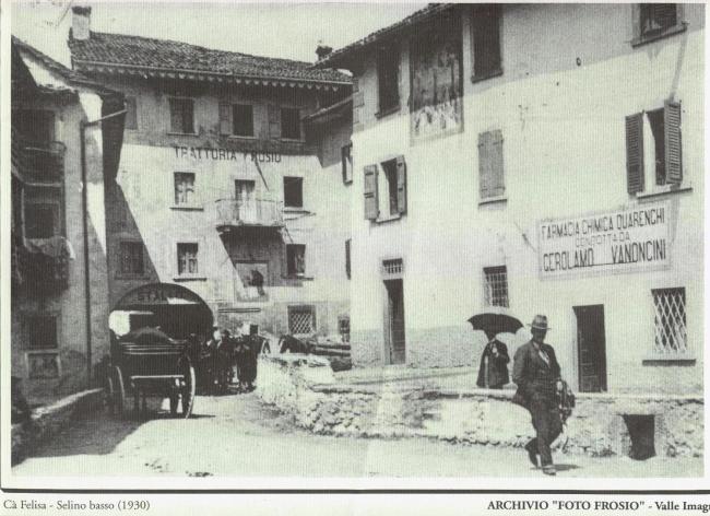 Trattoria Frosio con annesso stallo in via Ca’ Pignoli di Sotto (1930)