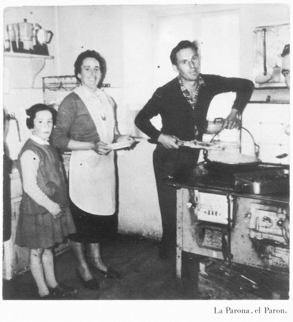 Giordano Purin con la moglie Angelina e la figlia (1963)