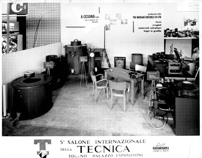 Stand al V° Salone internazionale della Tecnica di Torino, 1955